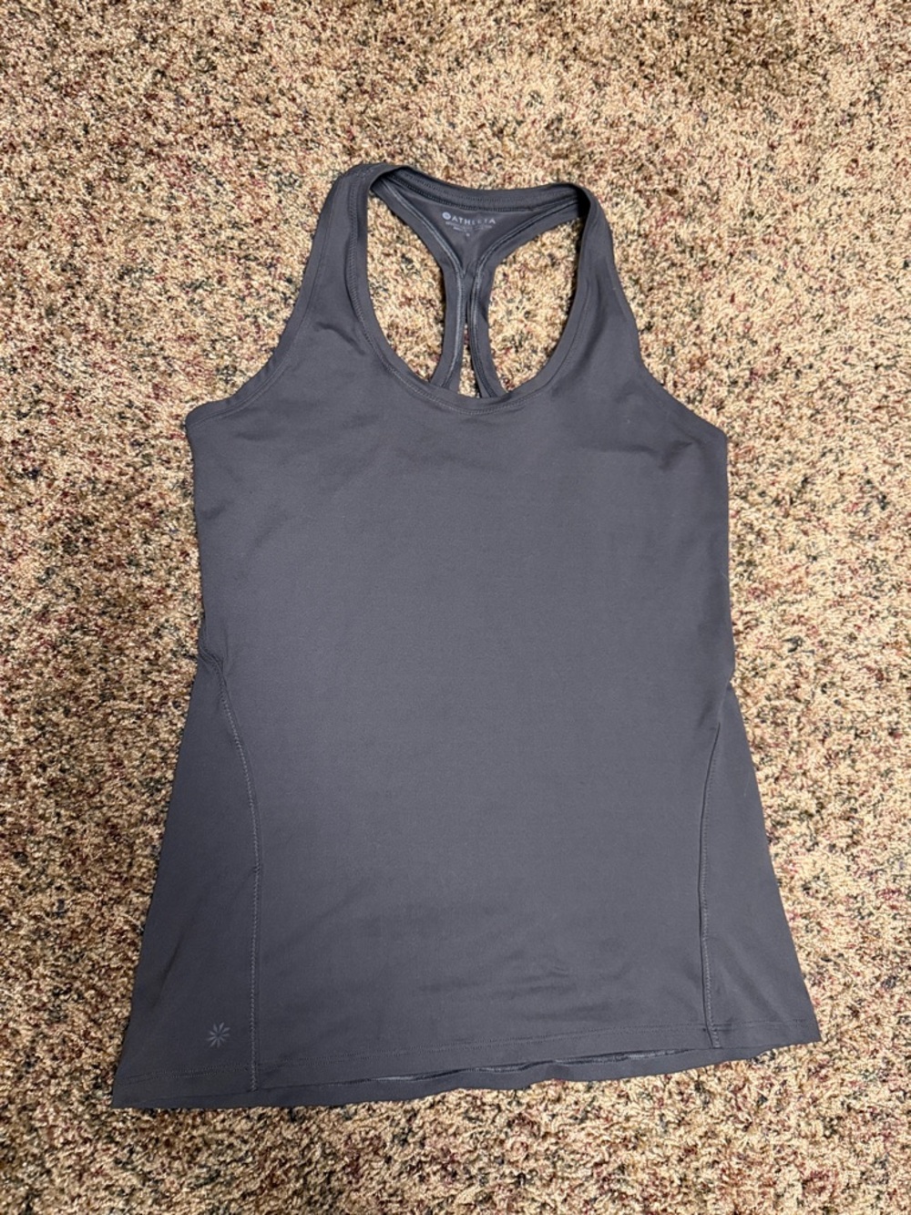 Athleta Dark GrayBrown Racerback Performance Tank